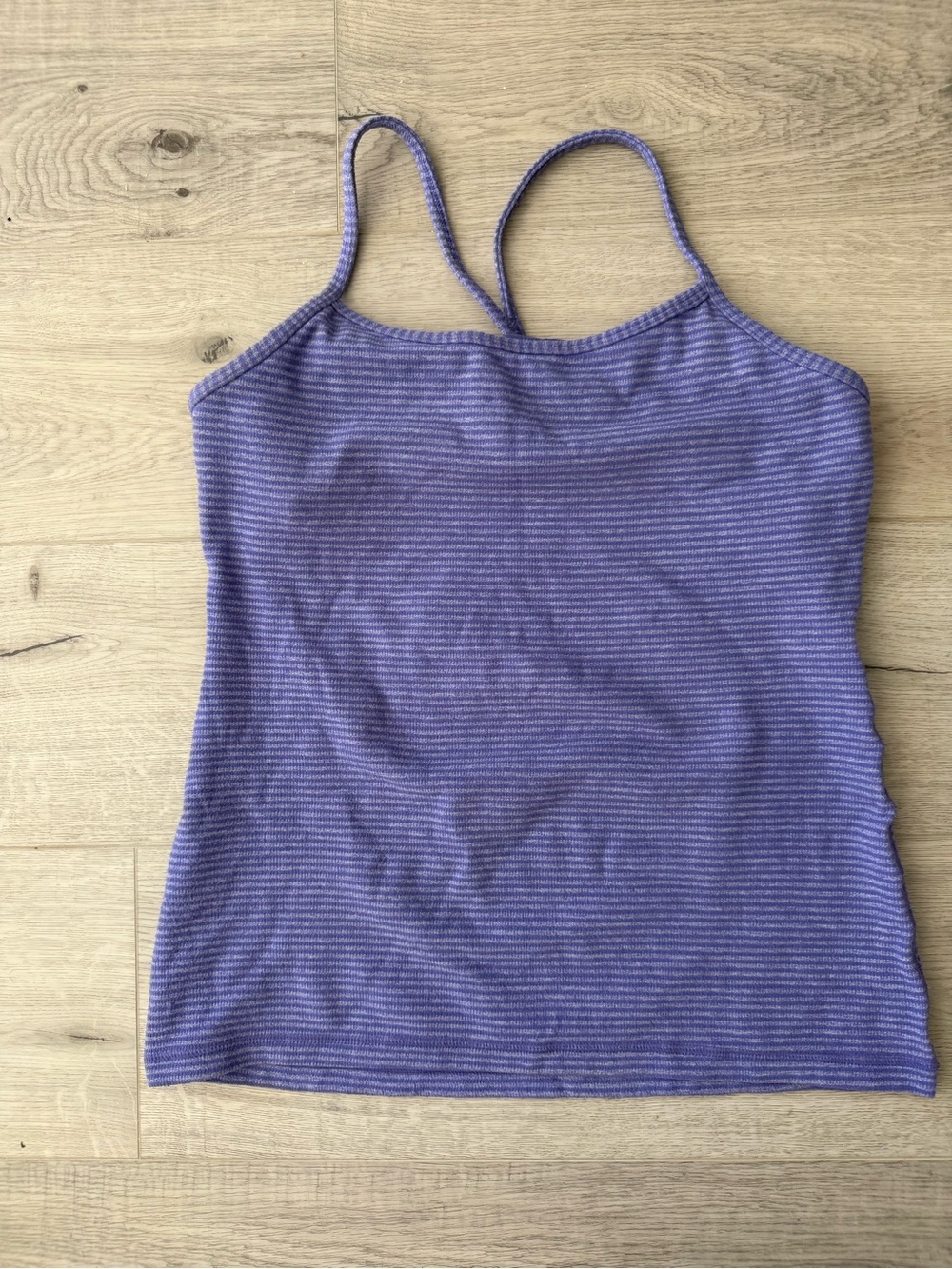 lululemon athletica Purple Ribbed Spaghetti-Strap Tank